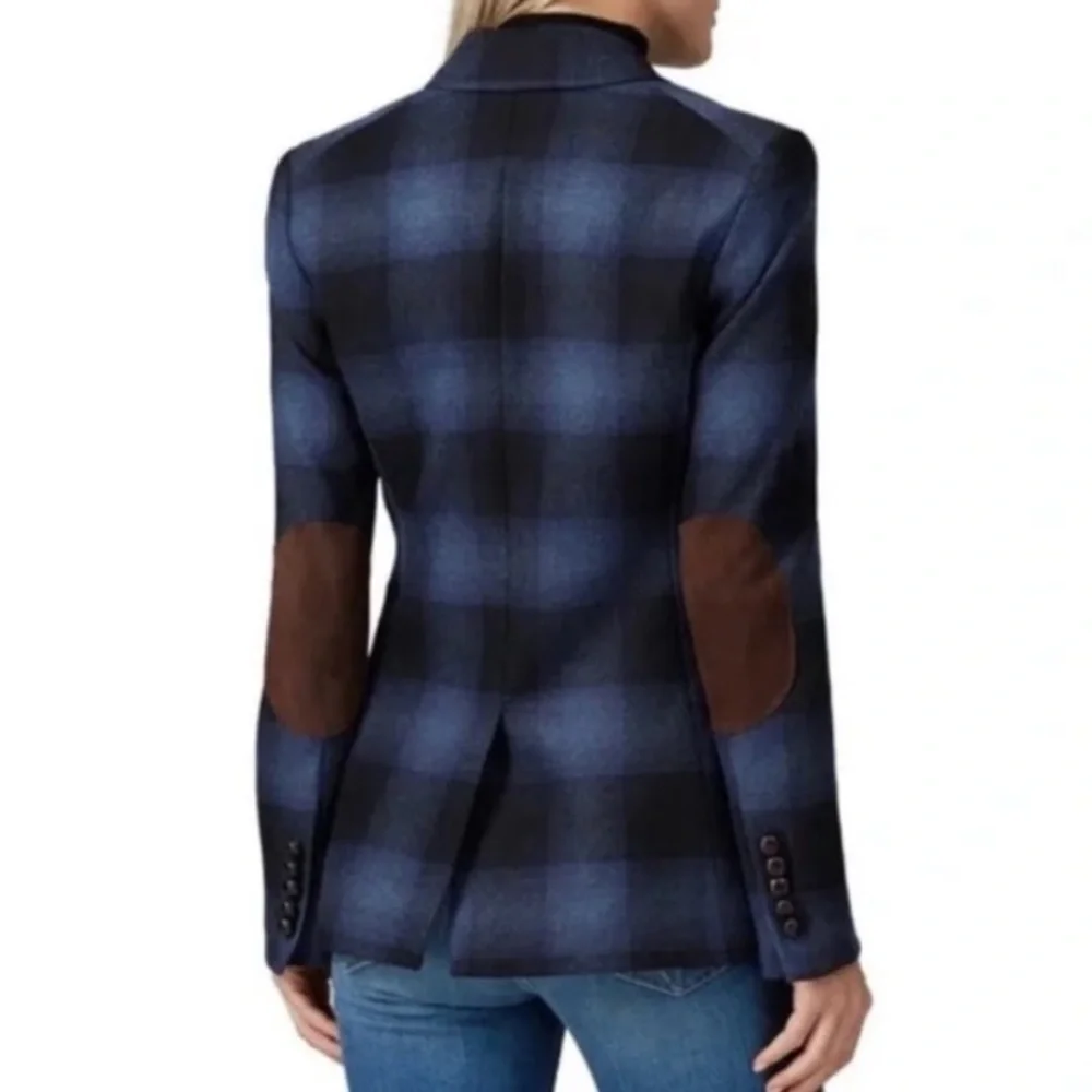 Veronica Beard #15A Hudson Plaid Dickey Blazer Jacket SZ 4 - Picture 2 of 14